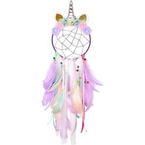 Dream Catchers for Kids Unicorn DreamCatcher Feather WallDecor for Girls Bedroom